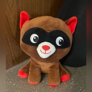 Homerbest new without tags raccoon red and brown plushie